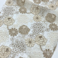 Polyester Flower Knit Lace Embroidery Net Mesh Fabric